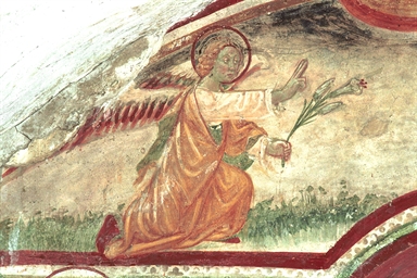 Annunciazione; Sant'Andrea (?); Santa Caterina d'Alessandria